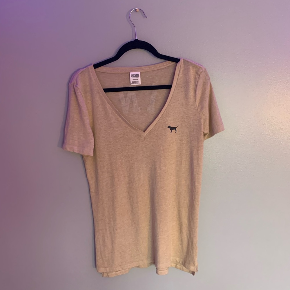 light pink PINK Victoria’s Secret V Neck T-Shirt